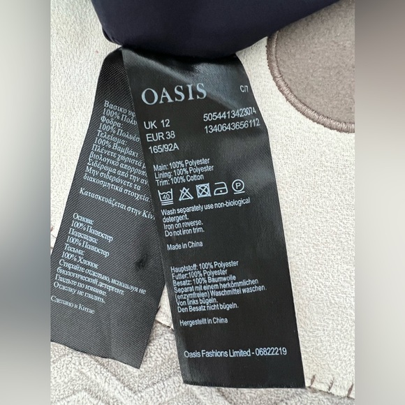 Oasis floral bird print midi dress US 8/UK 12. - Picture 4 of 9